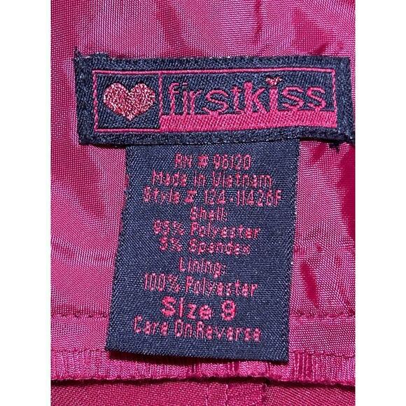 FirstKiss Pant Trouser 9 Burgundy Straight/Boot Mid Rise Officegoth Witchygoth - Picture 4 of 5